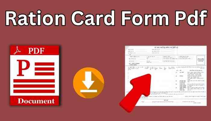 Ration Card Form PDF Download 2023