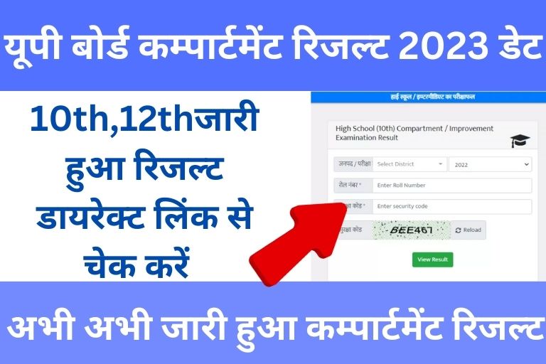 Up Board Compartment Result 2023 Date