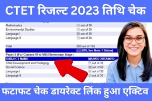 CTET Result 2023 Out