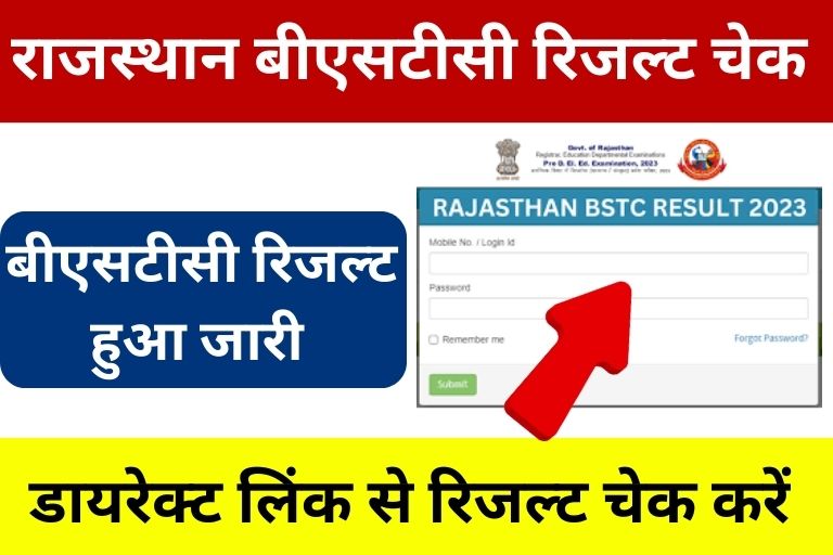 Rajasthan Bstc Result 2023
